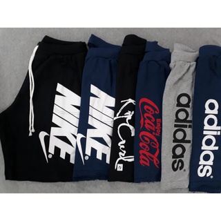 Combo Fitness Masculino 5 Bermudas Moletom Marcas Famosas