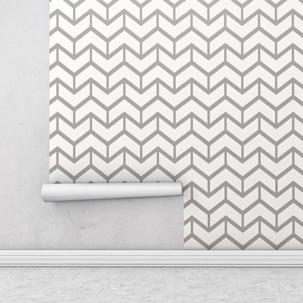 Papel de parede em tons cinza Para Sala e Quarto