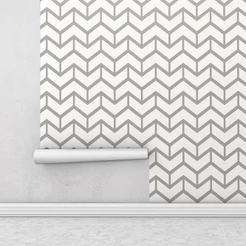 Papel de parede em tons cinza Para Sala e Quarto