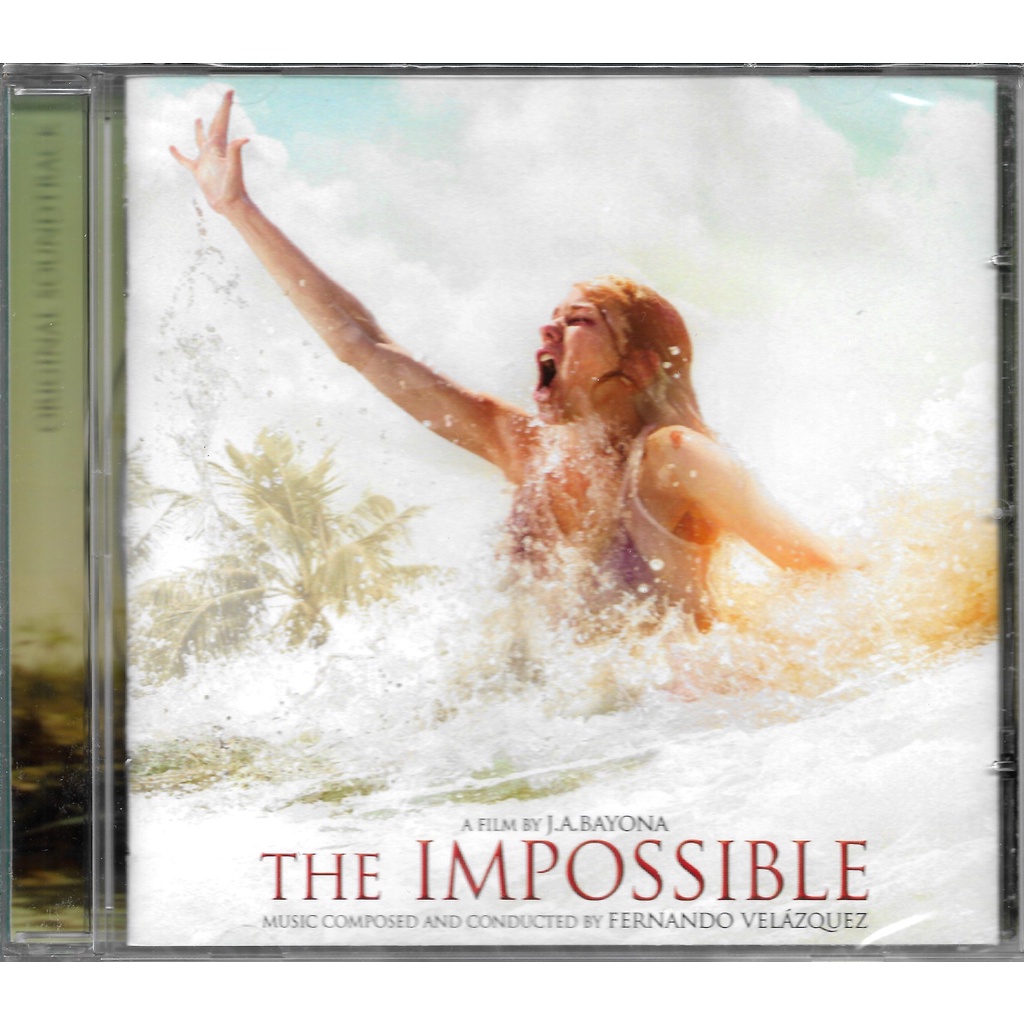 CD europeu The Impossible O Impossível ed. limitada OOP de capa variante Fernando Velázquez trilha sonora