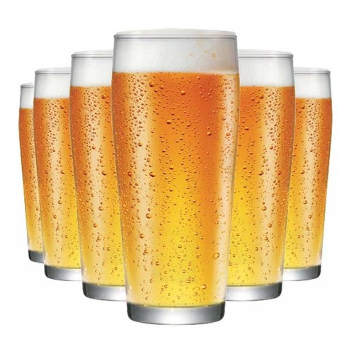 Jogo de Copos de Vidro Willy P para Cerveja 310ml 6pcs - Ruvolo - Home & Living