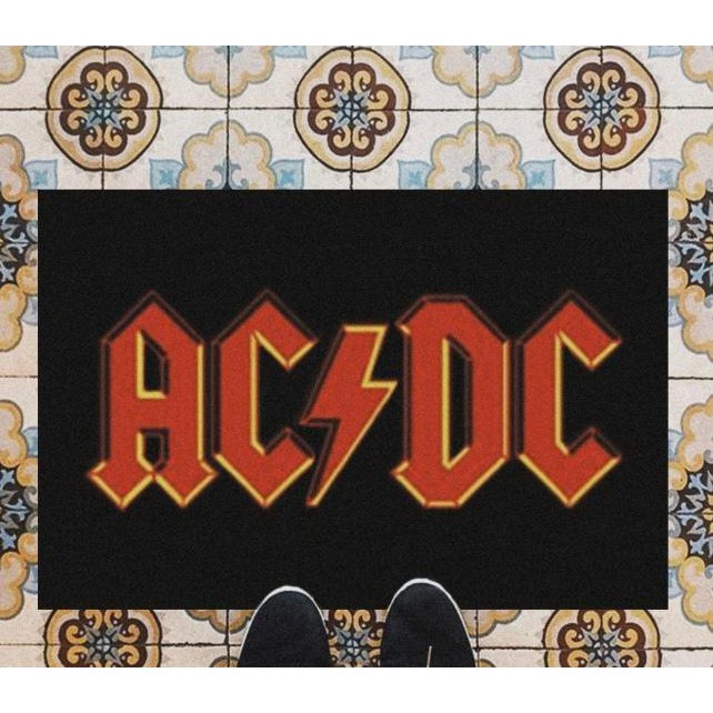 Tapete Capacho Entrada ACDC banda de rock 60x40 Cm | Shopee Brasil