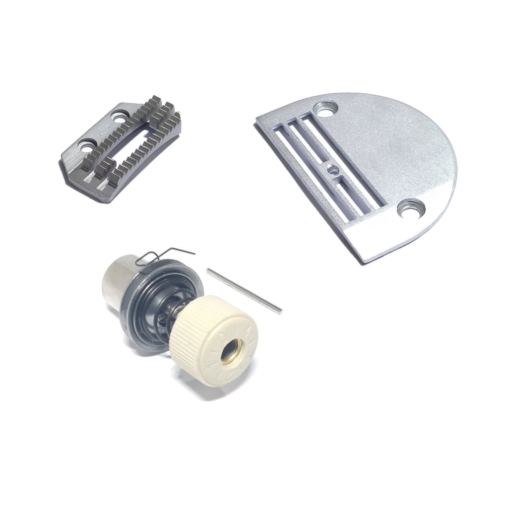 Chapa Dente 4 Carreiras Costura Pesada Tensor Reta Industrial 3Pçs
