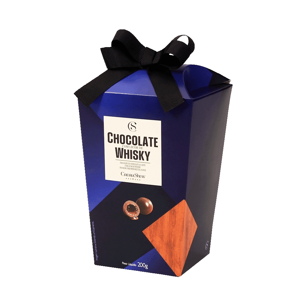 Chocolates Drageados Whisky 200g Cacau Show Shopee Brasil