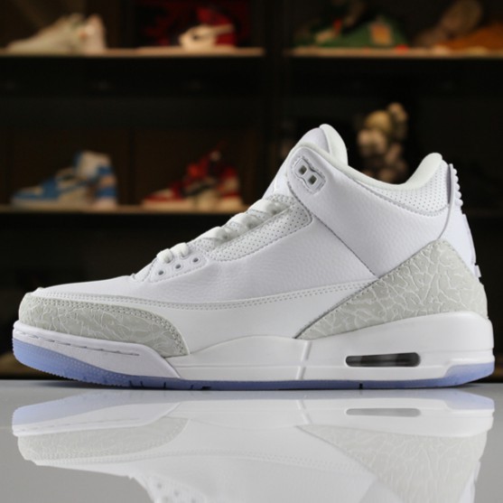 nike air jordan 3 retro triple white