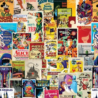 Papel de Parede Vintage Colorido Disney 1mx57cm KID15N