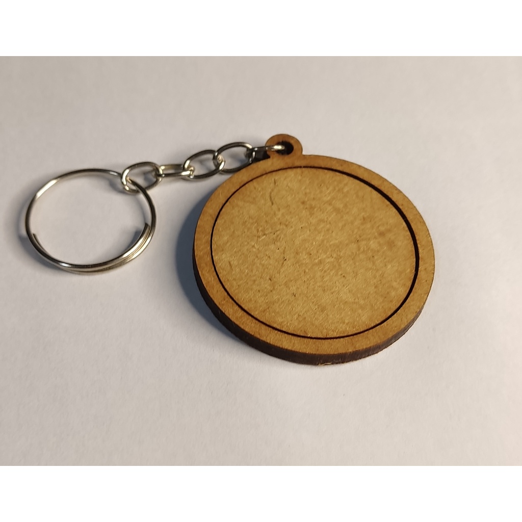 Kit 10 20 30 40 50 Mini Bastidores Redondo em MDF Cru Pingente Colar Chaveiro com argolas