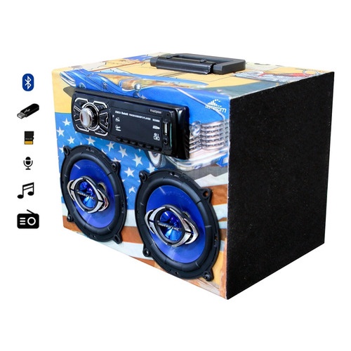 Caixa Ativa Bob Automotiva Residencial Hurricane 5 Pol 120w em Oferta na Shopee
