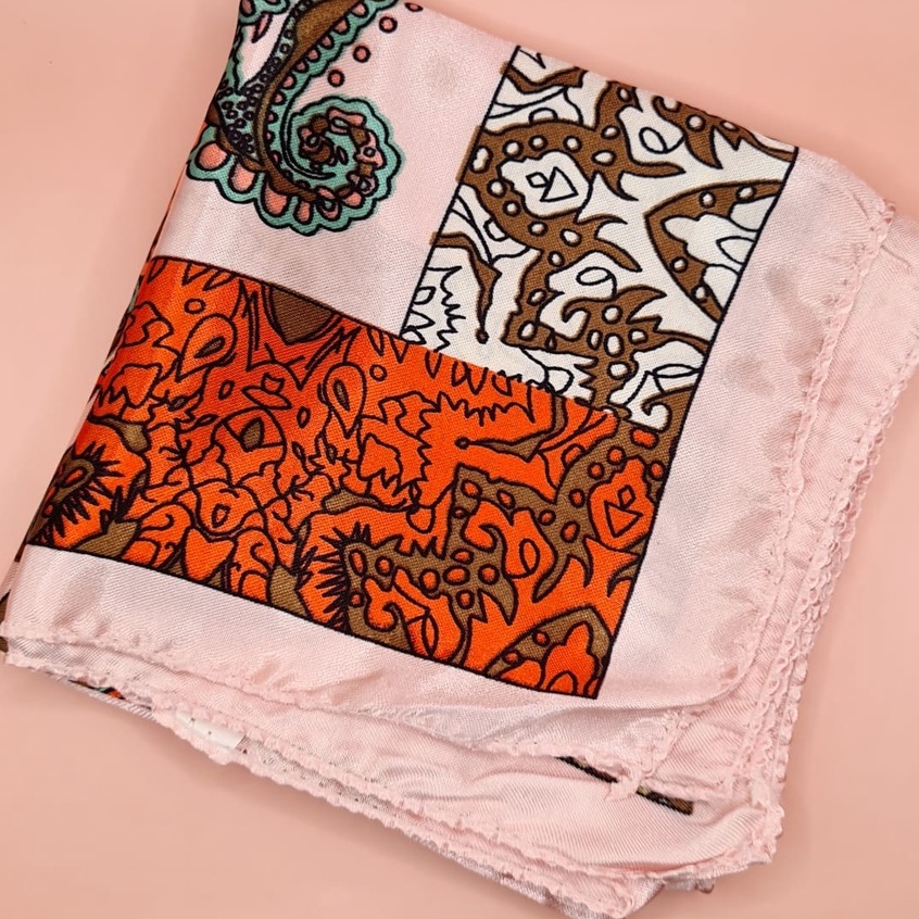 Lenço De Seda 50x50 CM Multifunções Moda Impresso Lenços Para Bolsas Laços De Cabelo Flor Leopardo Listrado Fita