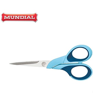 Tesoura Hobby cabo emborrachado Mundial corte, costura e bordado Ref.1964 5 Polegadas Azul em Oferta na Shopee
