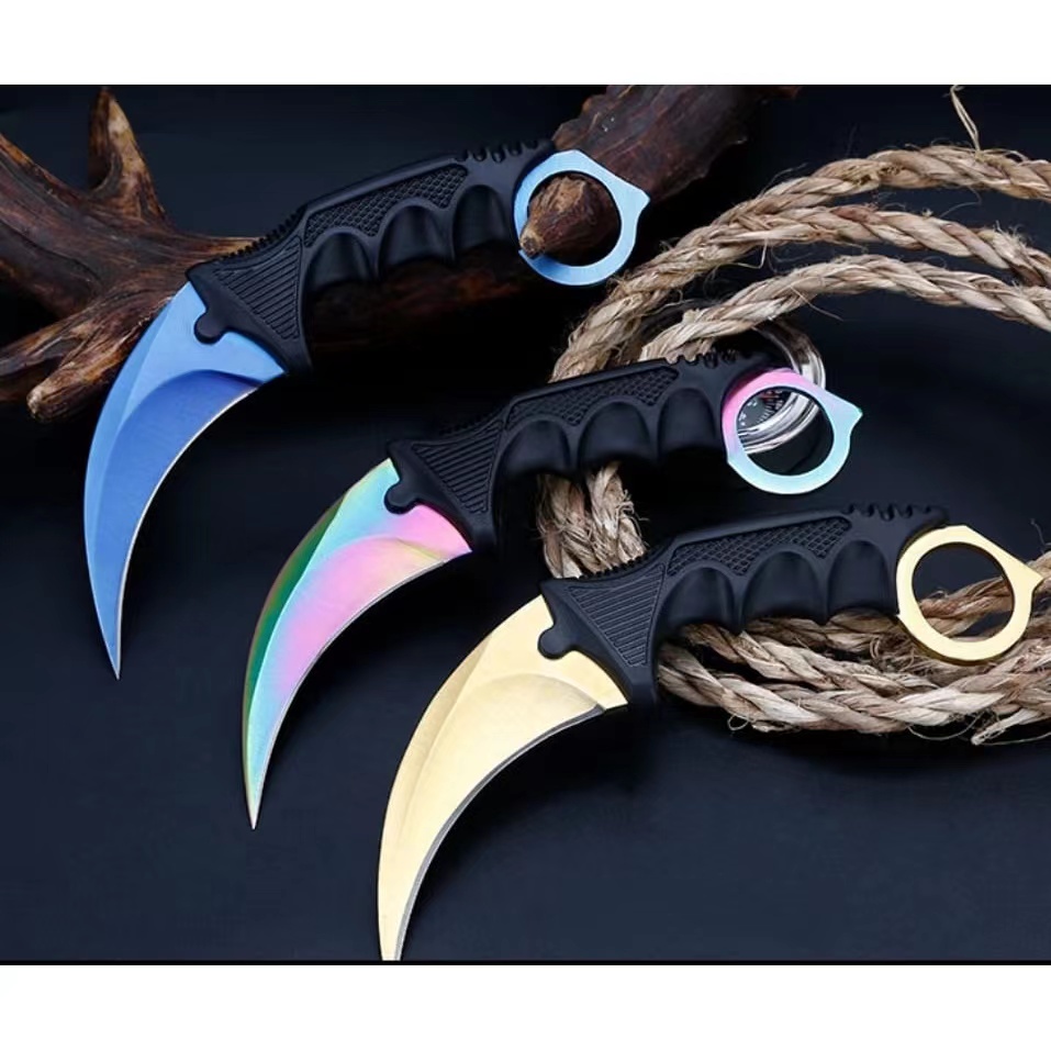 Faca Karambit CS Go 18cm Tática MGJD C/ Bainha Resistente