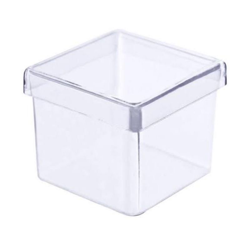 100 Caixinhas Acrílica 5x5 Transparente Lembranças Lembrancinhas Festas Aniversário Infantil