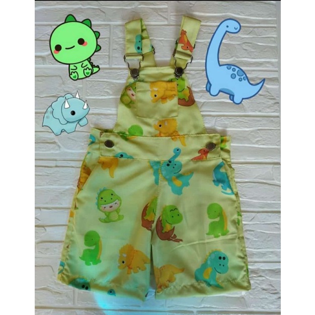Jardineira Dino Baby em Oferta na Shopee