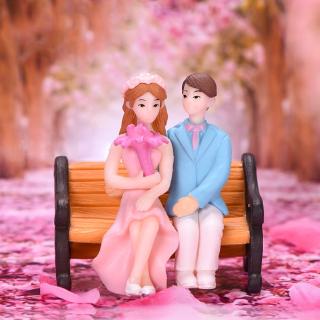 3 Pçs / Set Miniatura Casa De Bonecas Bancada Casal Bonsai Artesanato Fada Jardim Decorações Diy