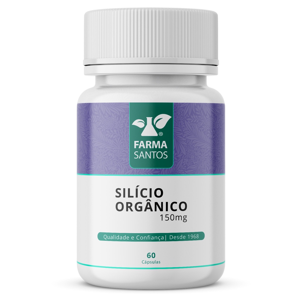 Silício Orgânico 150Mg 60 Cápsulas Melhora a saúde da pele