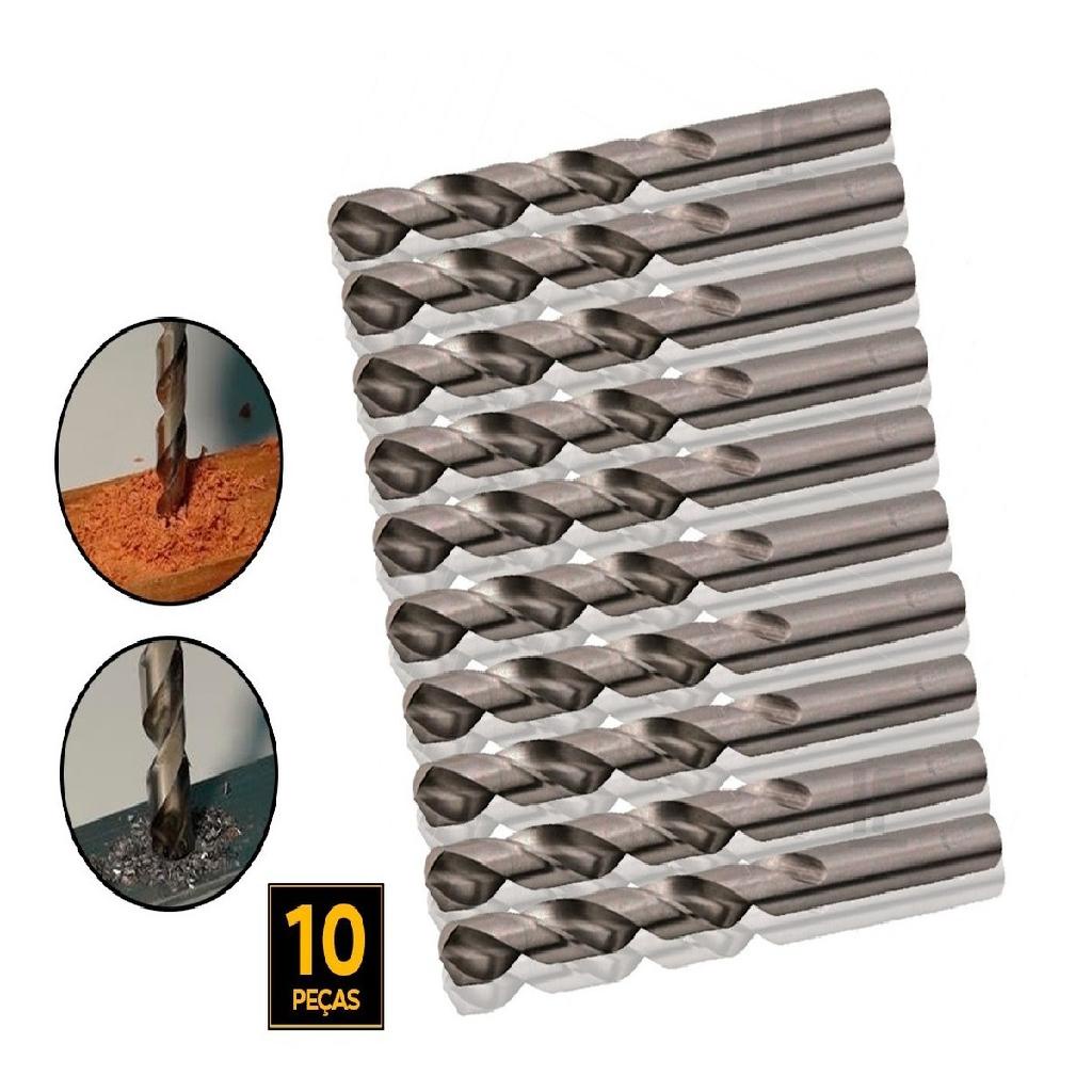Jogo De Brocas Para Aço E Madeira 9,0mm 10 Peças Mtx em Oferta na Shopee