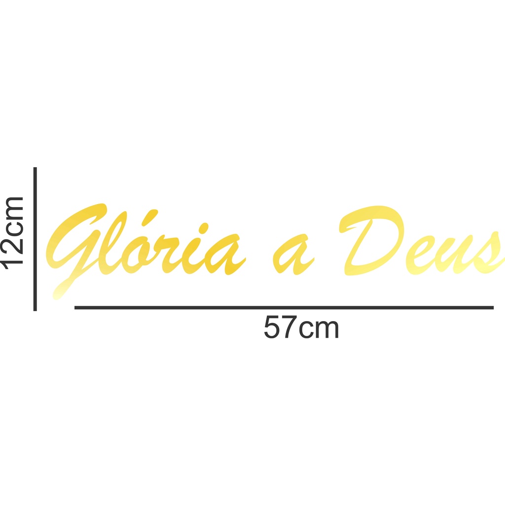 Adesivo Frase Gloria A Deus Carro vidro parabrisa moto religião ...