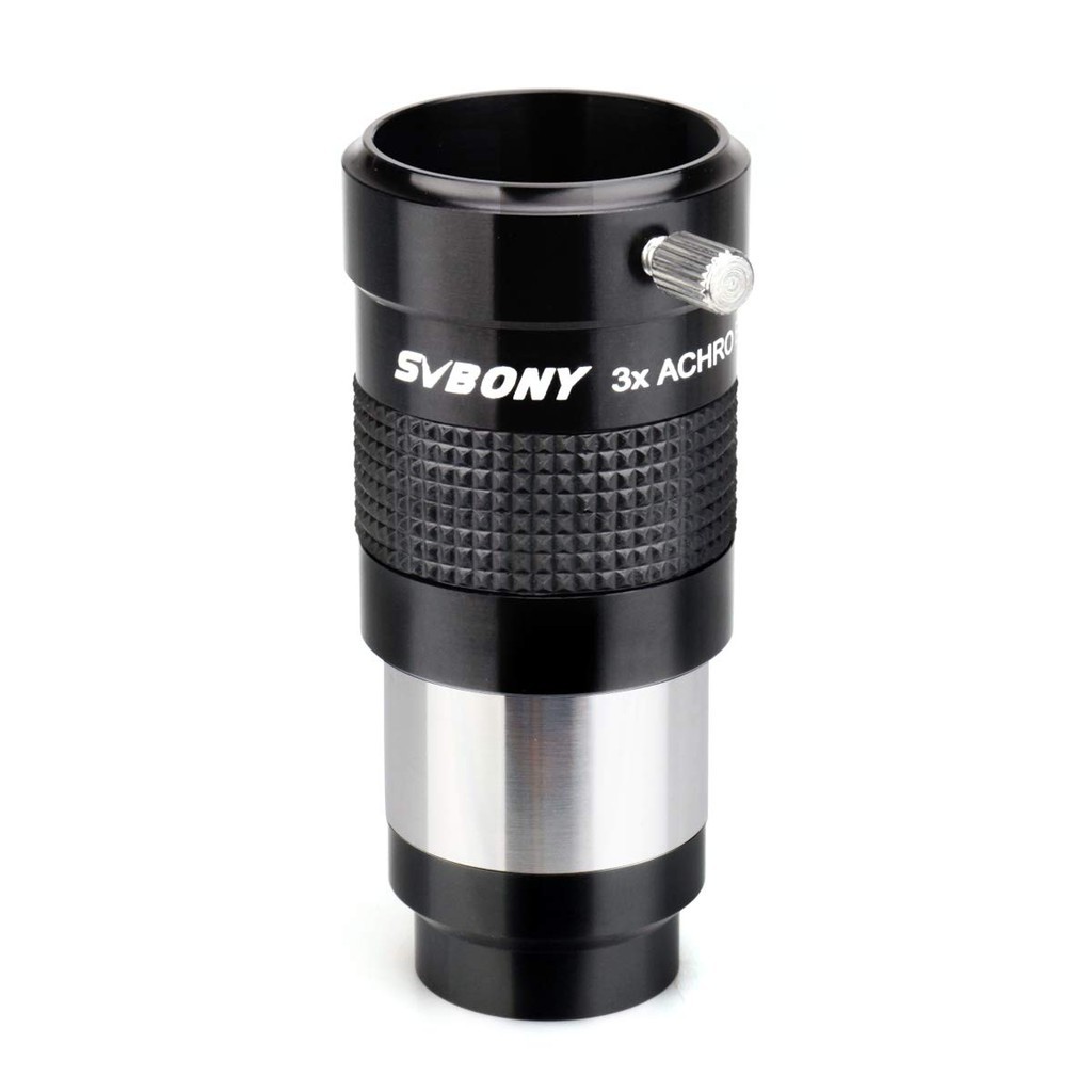 SVBONY SV136 Lente Barlow 1,25" 3x Full Metal, Alta Resolução e Correção Cromática Avançada Para Oculares de Telescópio em Oferta na Shopee