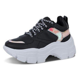 Tênis Feminino Sneaker Plataforma Estilo Blogueira Casual