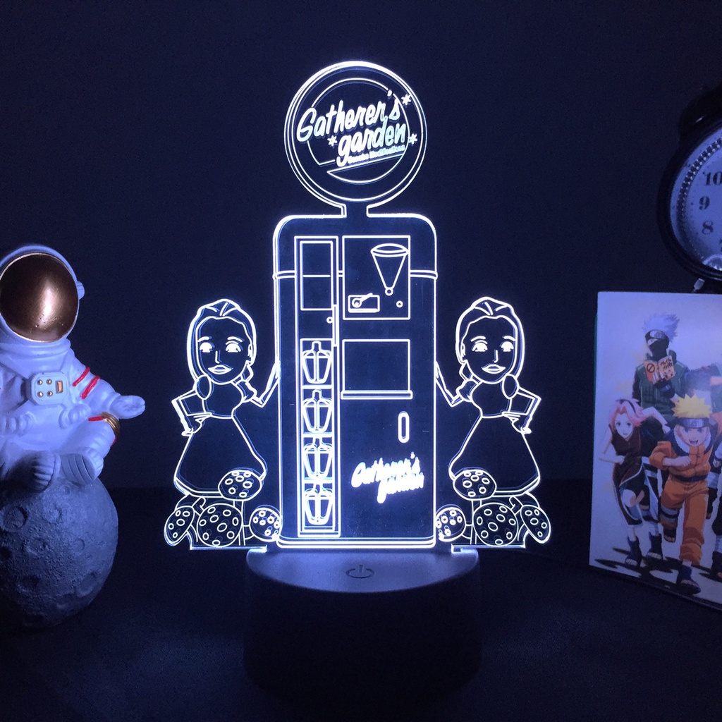 Jogo Bioshock com Logo Luminária LED 3D Noturna Presente e Decoração