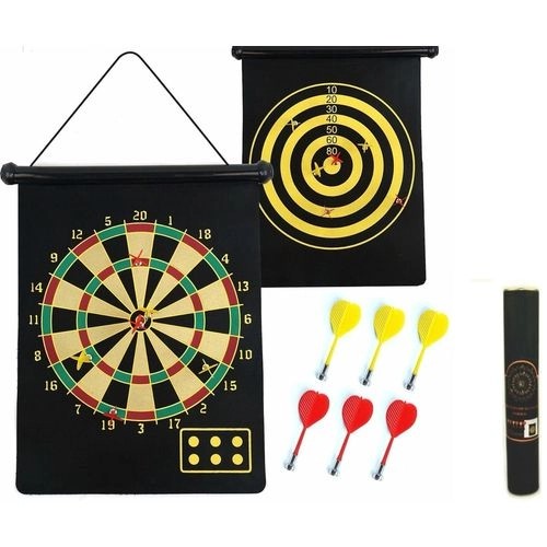 Jogo De Dardo Magnético Dupla Face Alvo