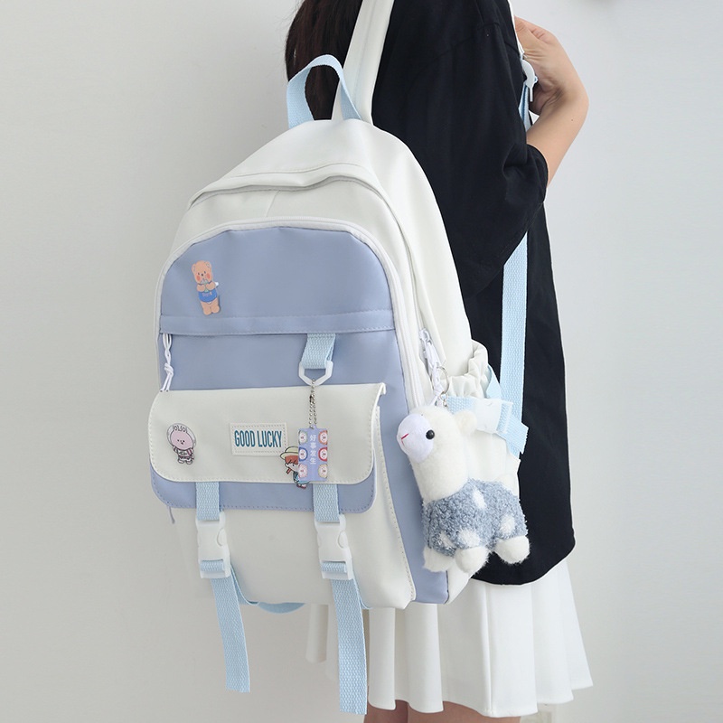 2022 Nova Mochila Escolar Feminina/Média/Fofa Para Estudantes/Fresh and Cute Backpack Backpack55
