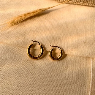 Brinco Argola Grossa Clássica Aço Cirúrgico em Oferta na Shopee