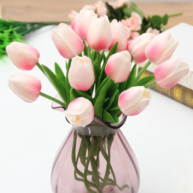 Planta artificial mini tulipas atacado flores artificiais segurando flor de  seda casa de casamento de exportação artificial | Shopee Brasil