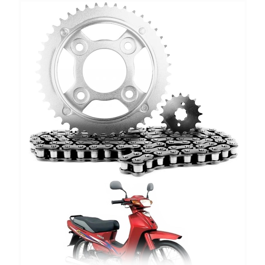 Kit Relação Transmissão Yamaha Crypton 100 105 97-05 Zig 100 em Oferta na Shopee