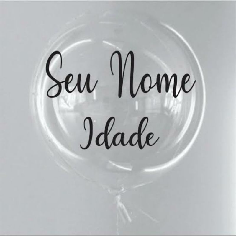 Balão Bubble 24 Polegadas Adesivo Personalizado Balão personalizado