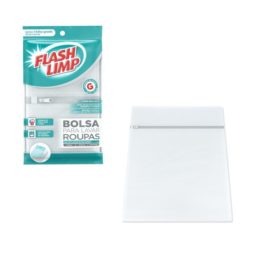 Bolsa Saco Para Lavar Roupas Grande Flash Limp