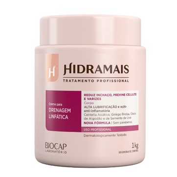 Creme de Massagem Hidramais 1kg Drenagem Linfática