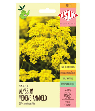 Sementes Alyssum Flor de Mel Amarela Sem Agrotóxico ISLA em Oferta na Shopee
