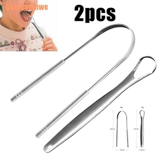 baipestonwe > 2 Peças Raspador De Língua De Aço Inoxidável/Para Cuidados Oral