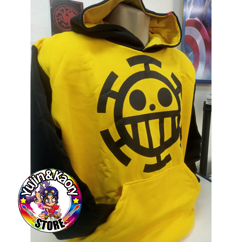 Moletom Blusa de Frio Trafalgar Law One Piece Anime Mangá Canguru Loofy em Oferta na Shopee