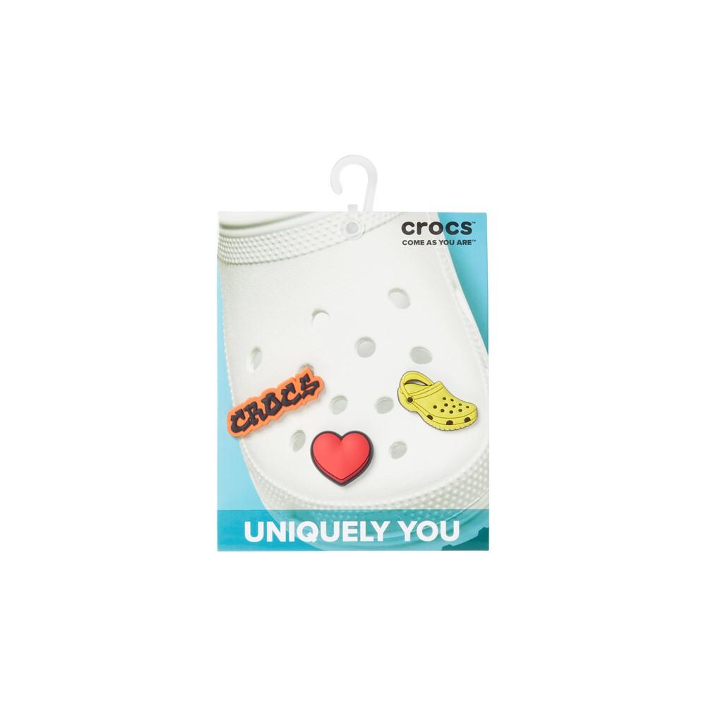 Jibbitz charm i love crocs 3 pack unico