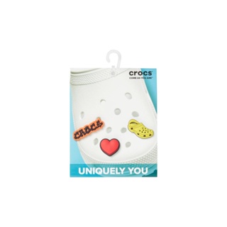 Jibbitz charm i love crocs 3 pack unico em Oferta na Shopee