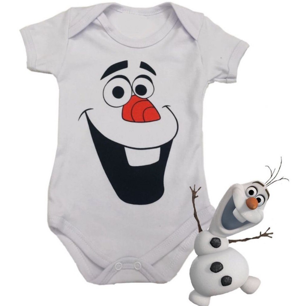 Body Bori Para Bebe Olaf Frozen Para Mesversario Fantasia Ensaio De Fotos Shopee Brasil