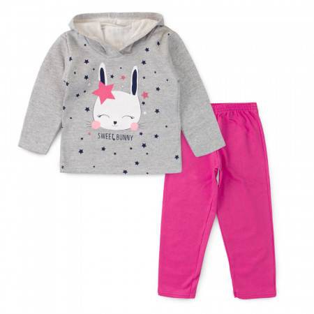 Conjunto moletinho frio inverno bebê menina - tamanho 2