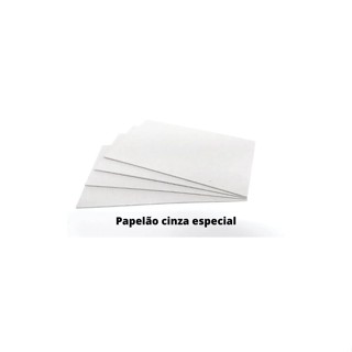 10 Folhas Papelão Cinza P/ Cartonagem tamanho A4  ( 21 x 30cm com Espessura 1.3mm em Oferta na Shopee
