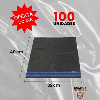 100 Envelopes Plástico 32x40cm de Segurança Eco C/ Lacre em Oferta na Shopee