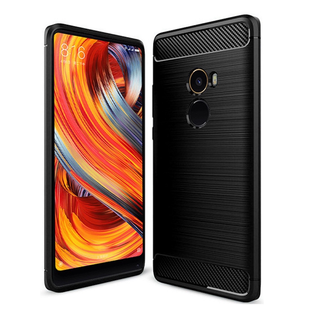 Capa Xiaomi Mi Mix 2 (Tela 5.99) Carbon Fiber Anti Impacto