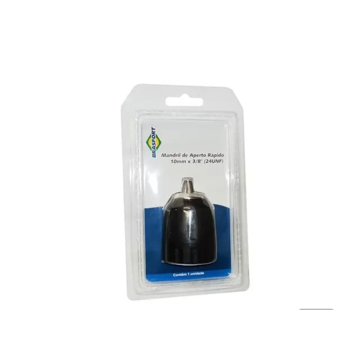 Mandril Aperto Rápido Brasfort 3/8 X 0,8 A 10mm 24unf 7406