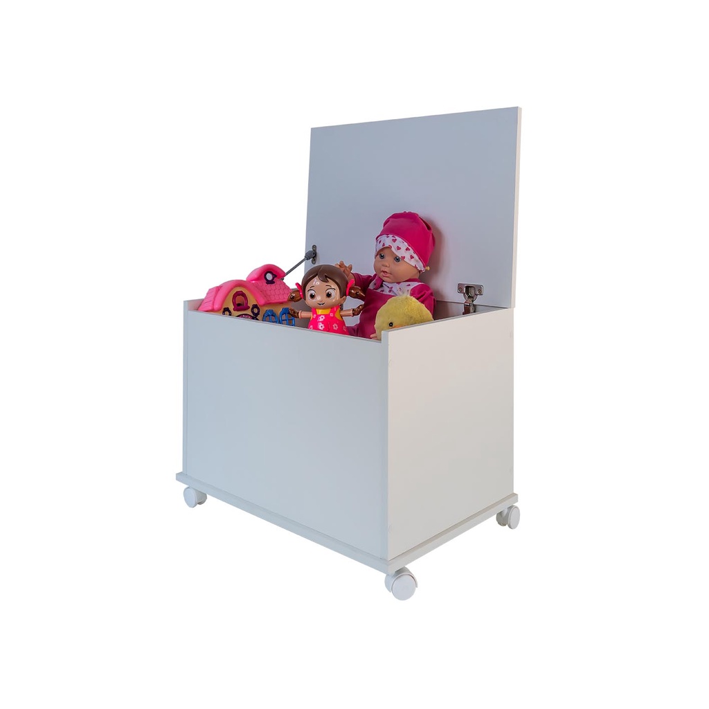 Baú com rodinhas para brinquedos roupas e organizar o espaço em Oferta na Shopee