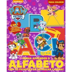 Patrulha Canina: Aprenda o Alfabeto - Atividades para Colorir