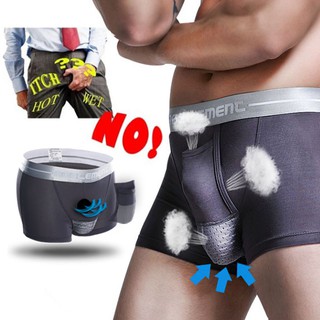 Roupa Íntima Sexy Homem boxers Preto Patenteado Cintura Baixa Cápsula Cueca 035