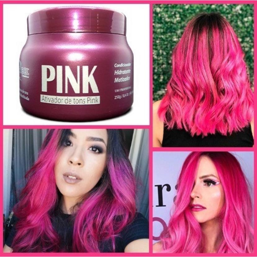 Mascara Tonalizante Condicionador Matizador Pink Rosa 250g Mairibel Profissional