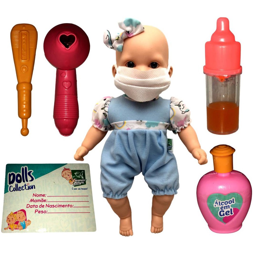 Boneca Bebê Menina Recém Nascida Bebezinho Cuidados - Acessórios - Parece De Verdade Estilo Reborn