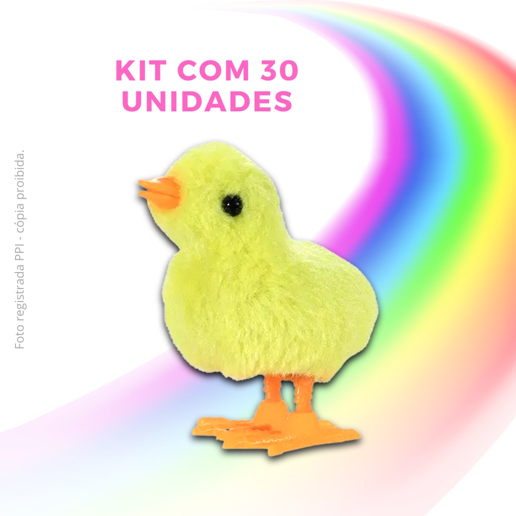 Pintinho Amarelinho Conjunto Com 30 Galinha Pintadinha Corda Festa