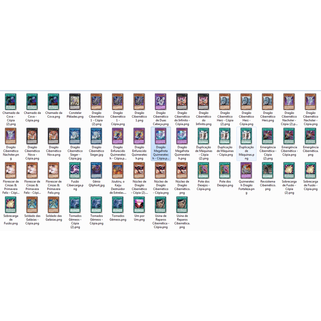 Cartas Yugioh - Deck Dragão Cibernetico Art Escura 54 cartas ORICA TCG Yu-Gi-Oh